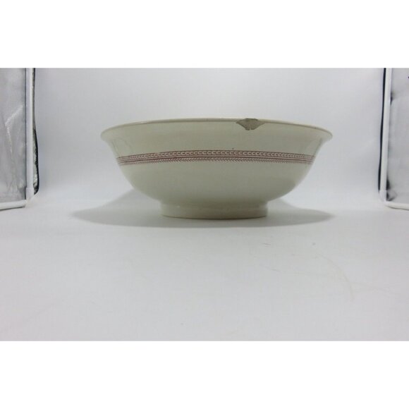 Mother Hubbard Antique Large Bowl Old Hall Earthenware Transferware England 14" - Picture 8 of 10